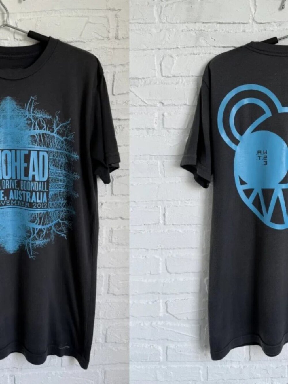 2012 Radiohead Tour Shirt Australia NZ Indie Rock Band T Shirt 252